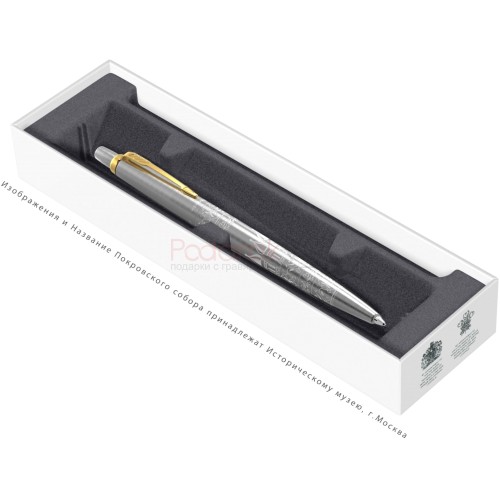 Ручка шариковая Parker Jotter Russia SE21, Stainless Steel GT