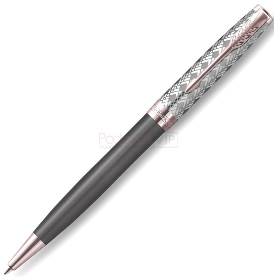 Ручка шариковая Parker Sonnet Premium K537, Metal Grey PGT