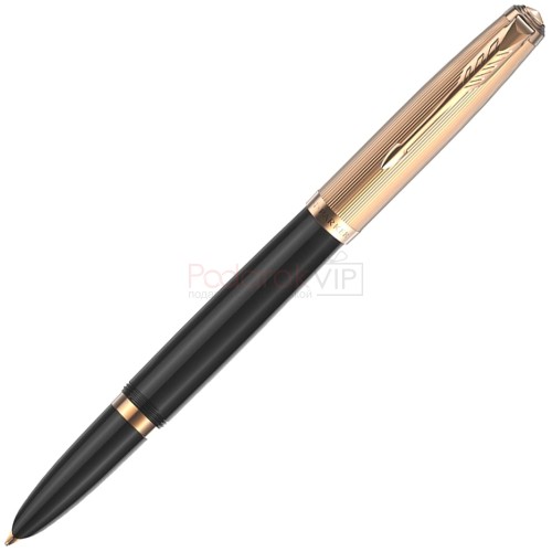 Ручка перьевая Parker 51 Premium, Black GT (Перо F) 2123511